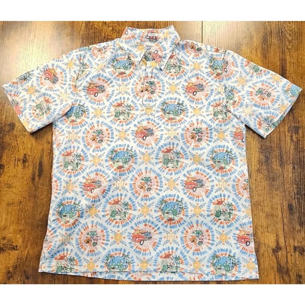 Greatful Dead + Reyn Spooner Pullover Mens Size S AOP Tie Dye Limited‎ Edition